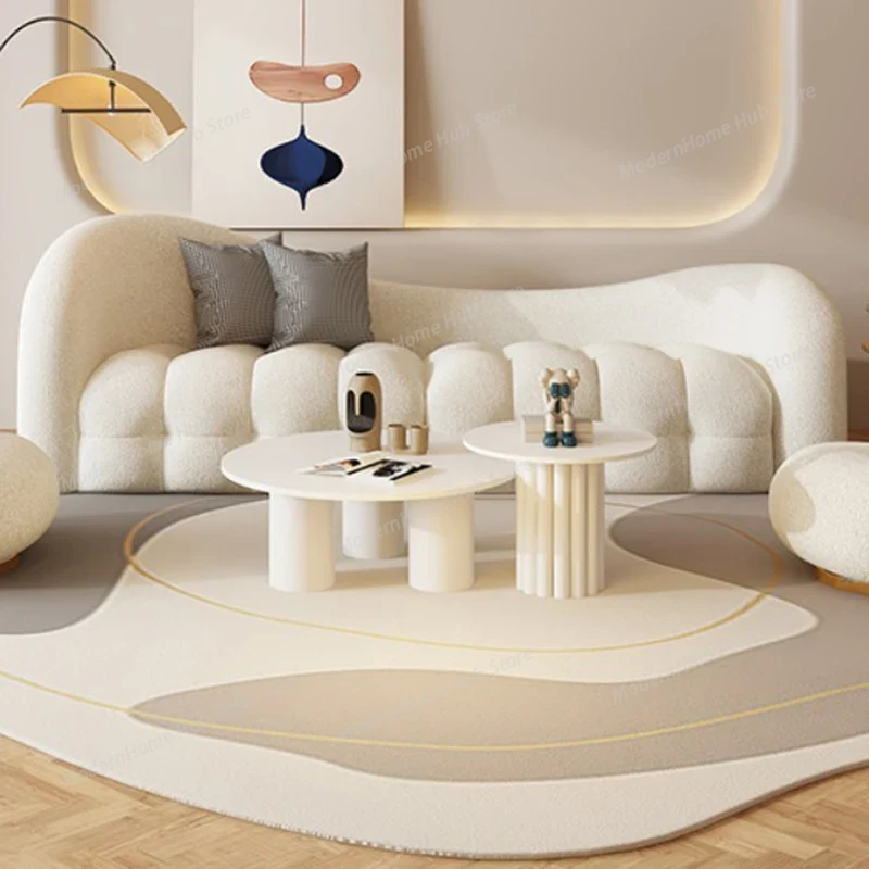 Interior Design White And Wood - Sofa Ruang Tamu Warna Krem Putih,