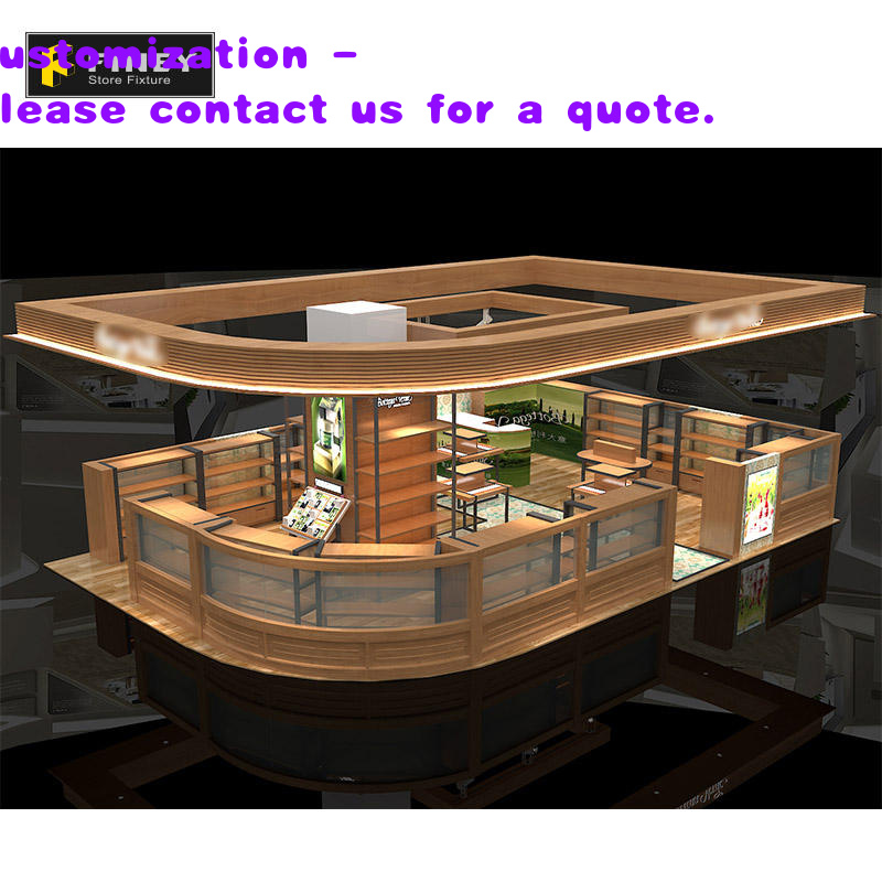 Interior Design Layout - Desain Interior Kios Kosmetik, Dekorasi, Meja