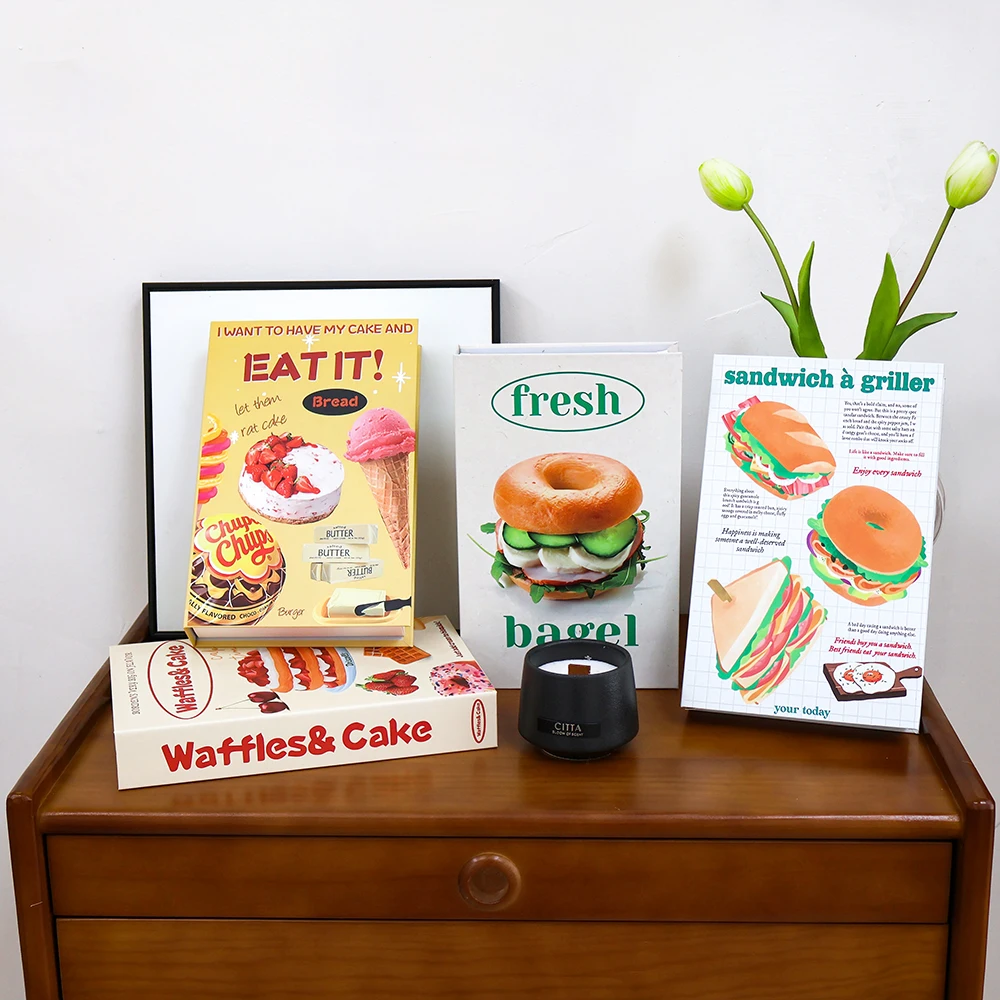 Interior Design Book - Kotak penyimpanan buku Dekorasi Rumah warna-warni