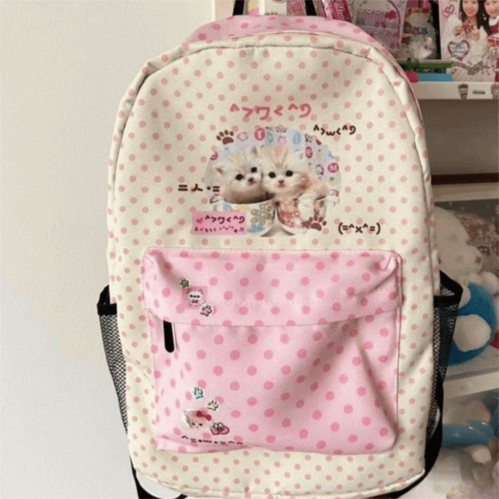 Ransel Dot Kucing Warna Kontra - Interior Design Handbook ulasan dan harga