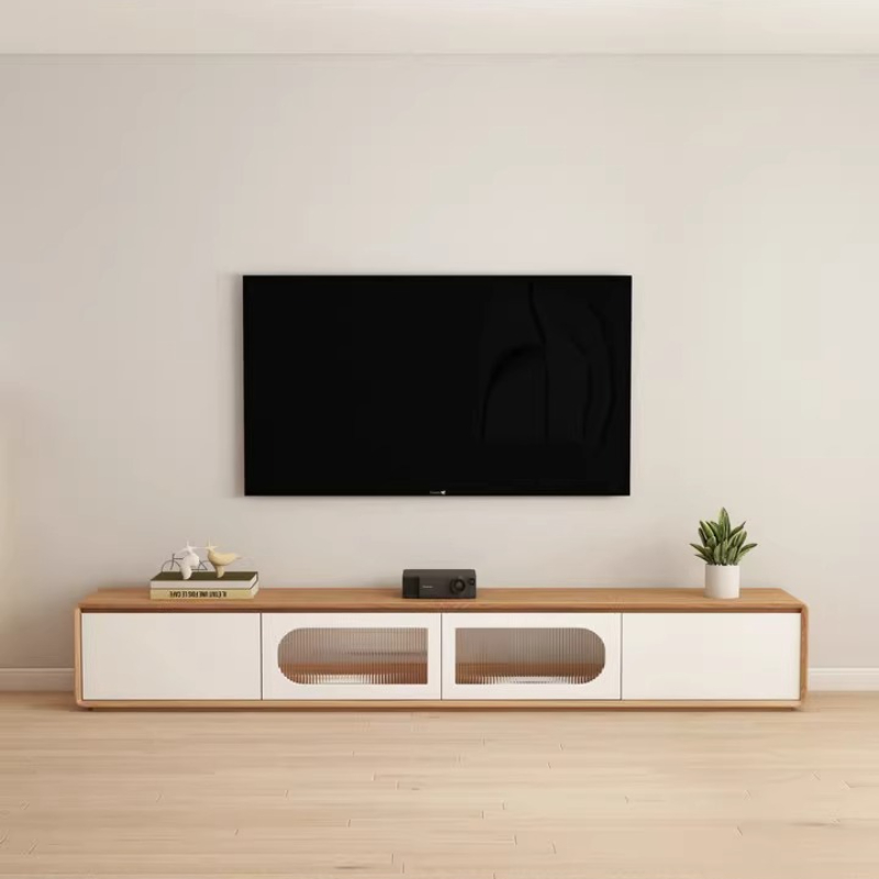 Aksesoris Desainer Lemari TV D - Interior Design White And Wood ulasan dan harga