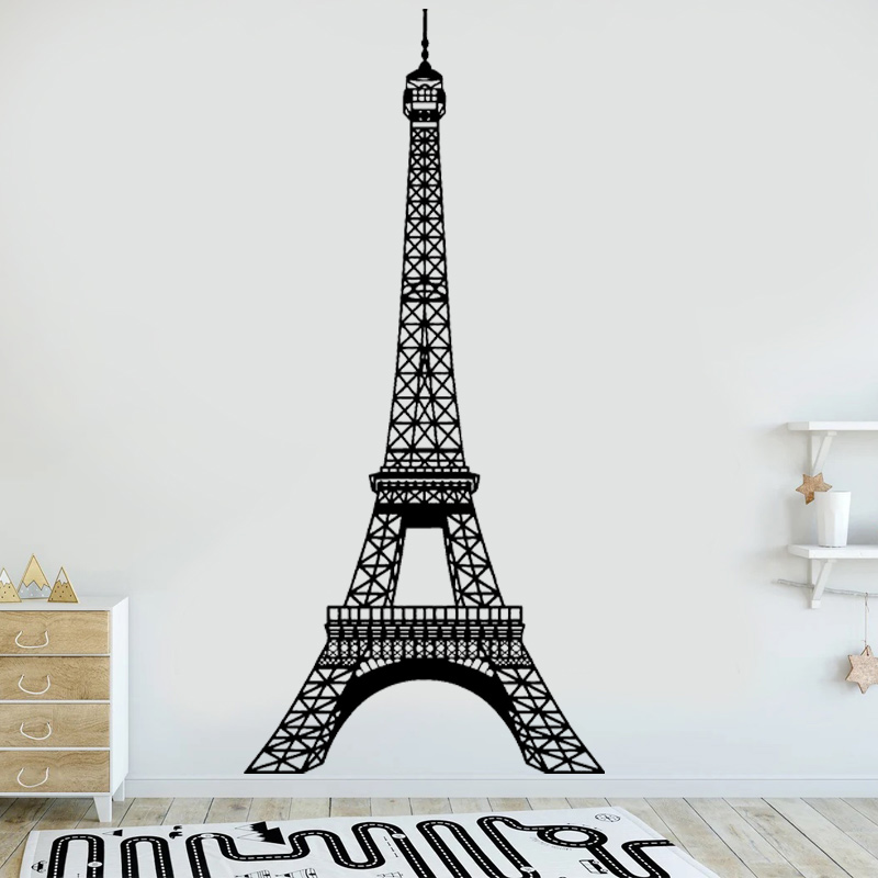 Menara Eiffel Vinyl Sticker Ba - Interior Design Layout ulasan dan harga
