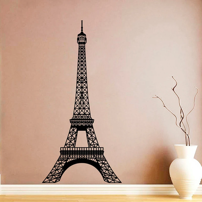 Menara Eiffel Vinyl Sticker Ba - Interior Design Layout ulasan dan harga