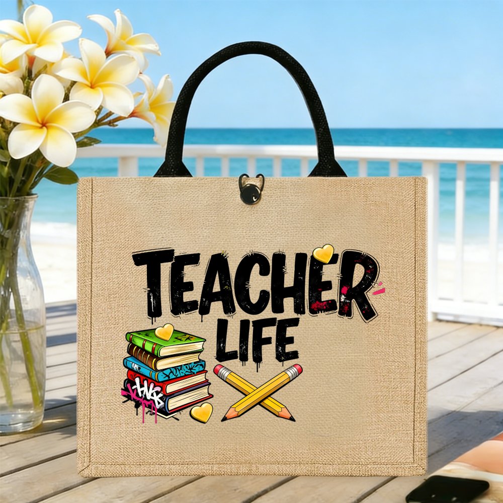Tas Tote Jute Desain Hati Pens - Interior Design Book ulasan dan harga