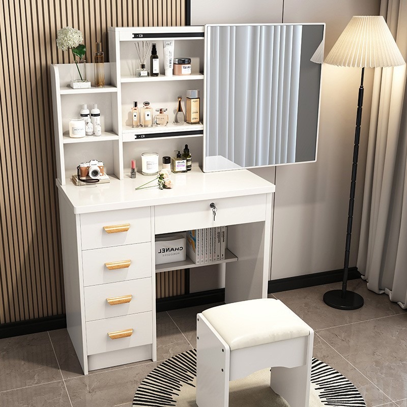 Desain Meja Rias Estetika Mode - Interior Design White And Wood ulasan dan harga